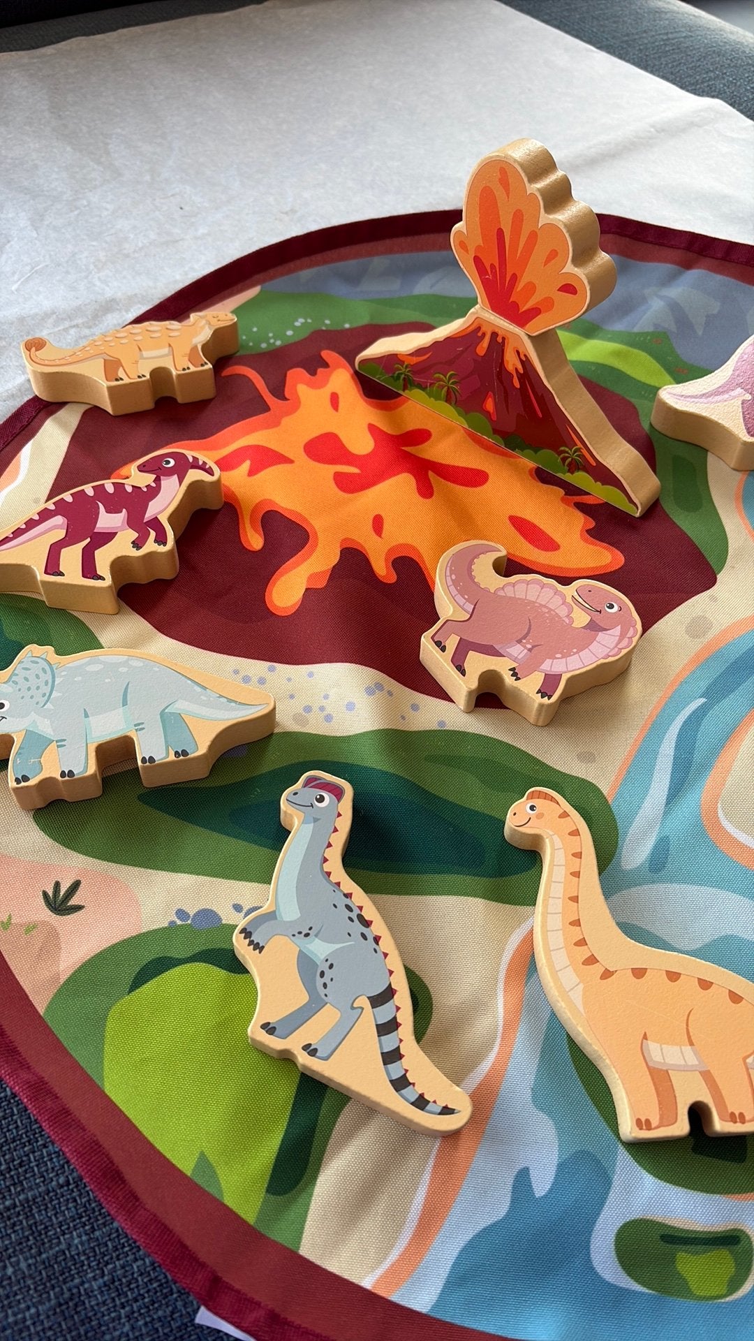 Jeux en bois- dinosaures, Kinderen en Baby's, Speelgoed | Overig, Ophalen of Verzenden, Gebruikt