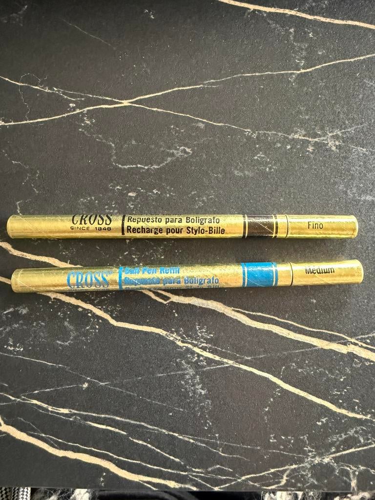 2 x kruisvullingen voor balpennen, Verzamelen, Ophalen of Verzenden, Zo goed als nieuw, Vulpen, Cross