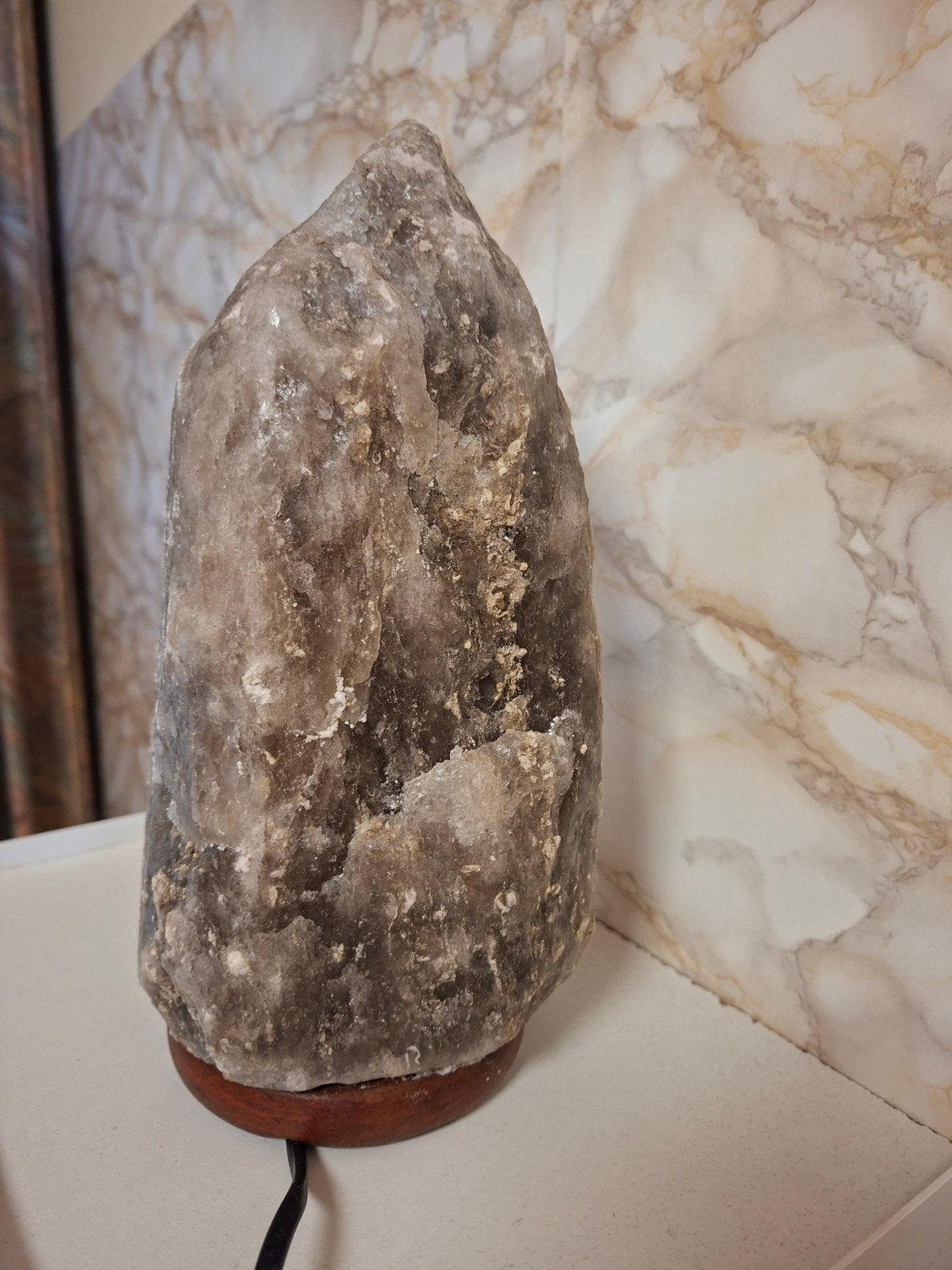 Grijze zoutlamp 25cm, Huis en Inrichting, Ophalen, Nieuw