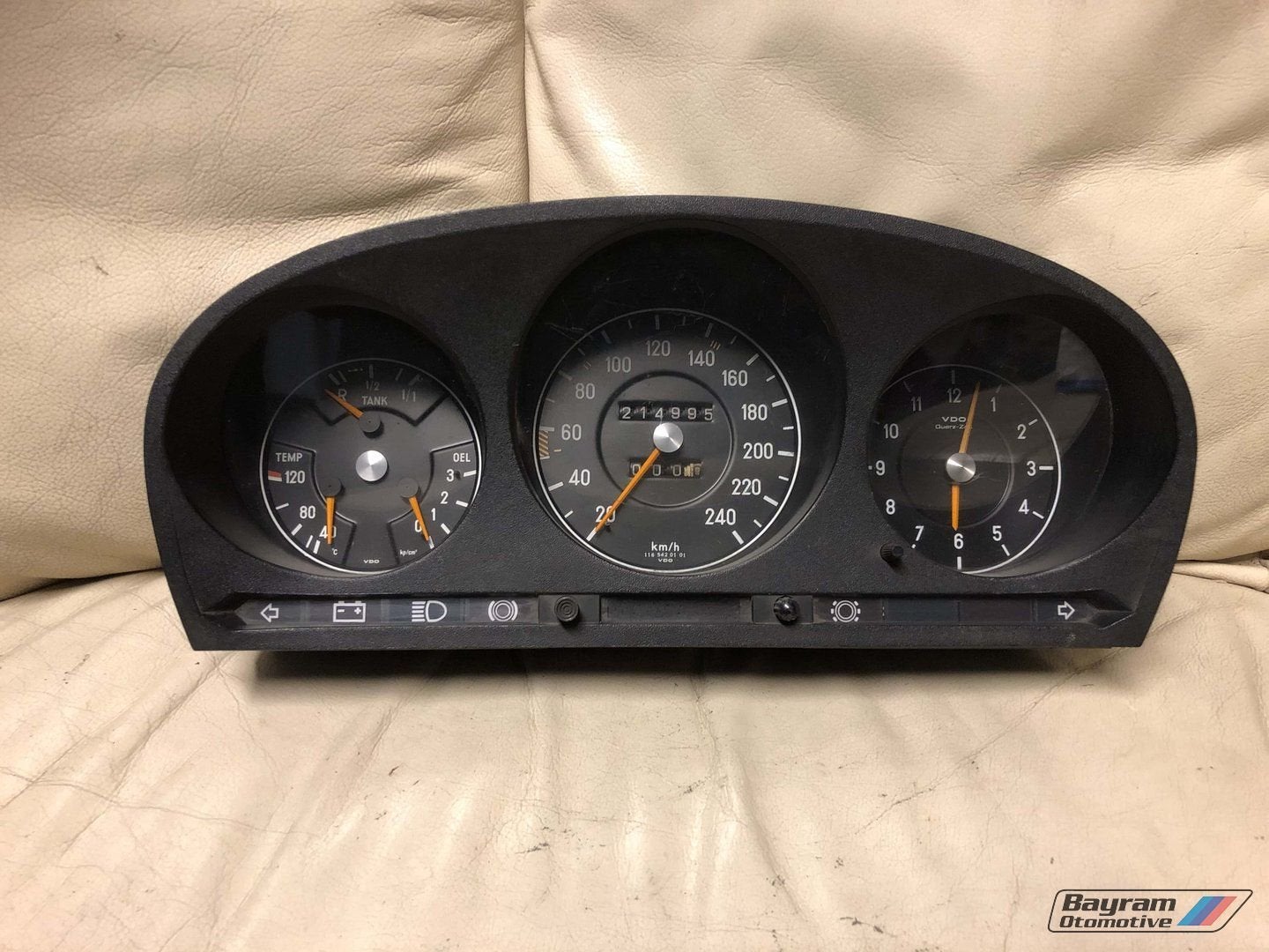 Mercedes W116 tellerbak S-klasse km teller tacho oldtimer, Auto-onderdelen, Gebruikt, -, Ophalen of Verzenden, -