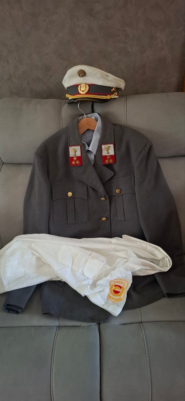 Autriche_Uniforme BundesGendarmerie_1970-80, Enlèvement ou Envoi, Gendarmerie, Vêtements ou Chaussures