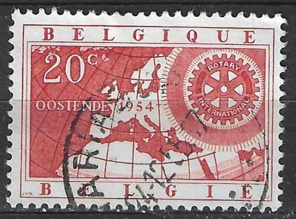 Belgie 1954 - Yvert/OBP 952 - Rotary Internatinal (ST), Verzenden, Gestempeld, Gestempeld