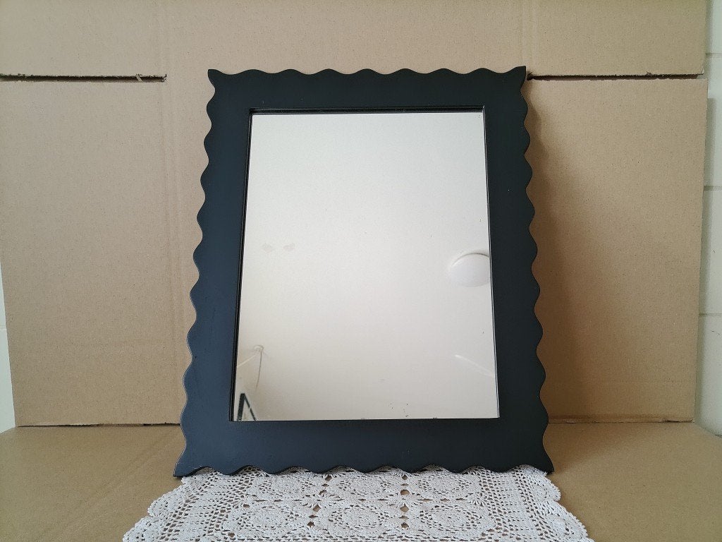 Miroir Thaïlandais vintage Curiosities Thaïlande 36x44cm1980, Enlèvement ou Envoi