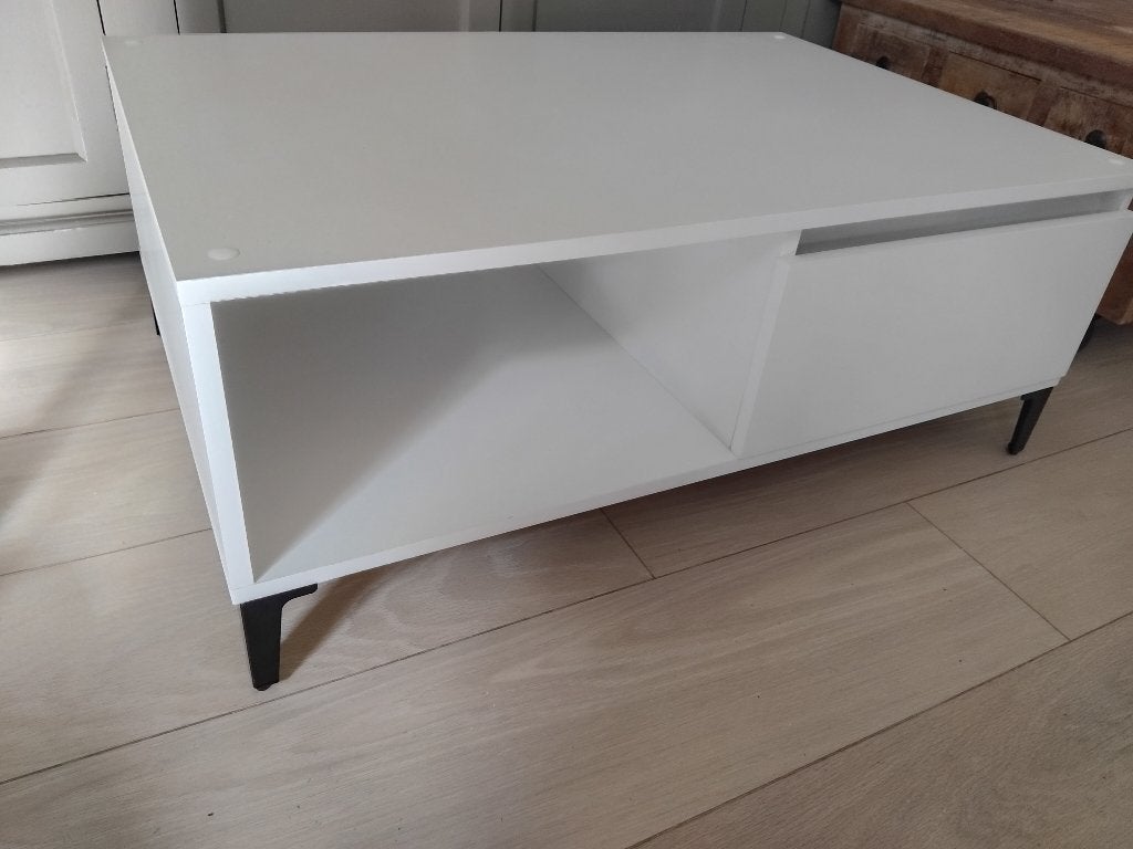 TV meubel + salontafel + commodekast wit, Ophalen, Gebruikt
