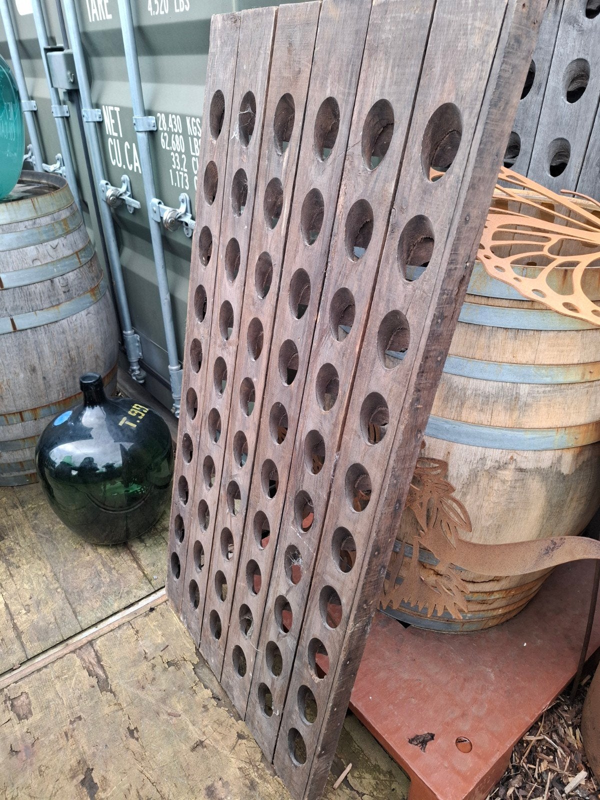 Pipette à champagne Eiken à aile unique pour 60 bouteilles, Enlèvement, Bois