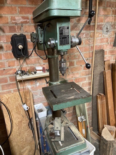 Kolomboormachine Ermaco THD-16, Doe-het-zelf en Bouw, Gereedschap | Boormachines, Ophalen, Gebruikt, Kolomboormachine