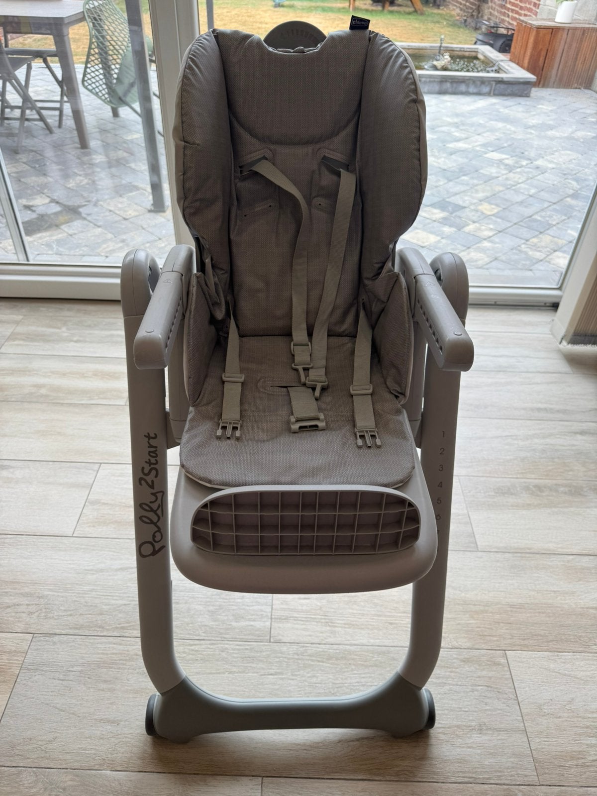 Chaise haute Chicco Polly 2 Start – Très bon état, Enlèvement, Utilisé