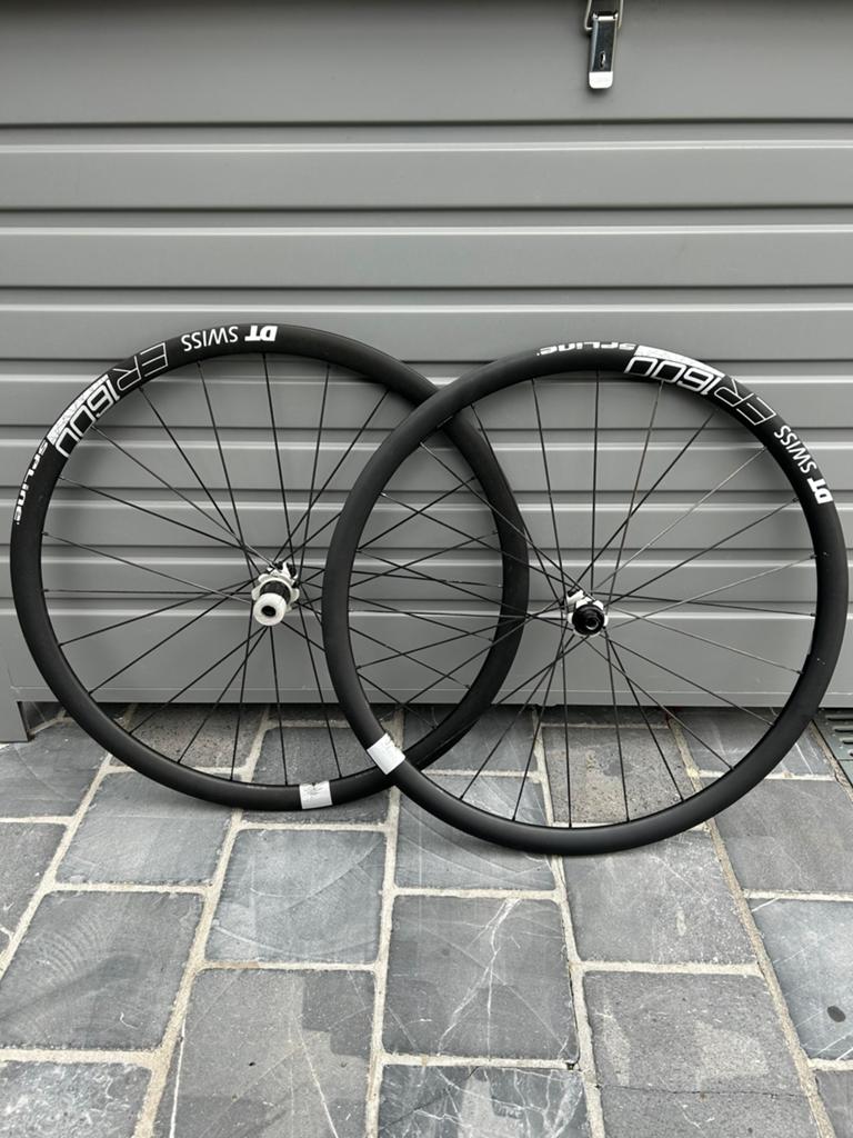 Koersfiets wielen schijfremmen DT Swiss ER1600 Spline, Fietsen en Brommers, Fietsonderdelen, Zo goed als nieuw, Aluminium, Racefiets