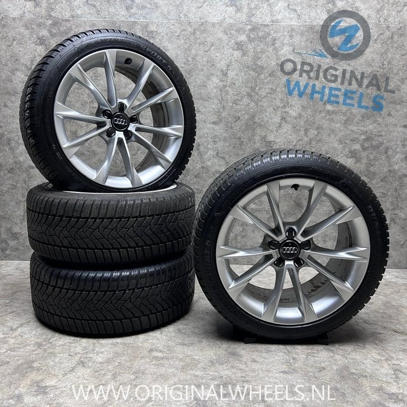 18 inch originele velgen + winterbanden Audi A5 8T0601025CA, Auto-onderdelen, 18 inch, -, -, Banden en Velgen