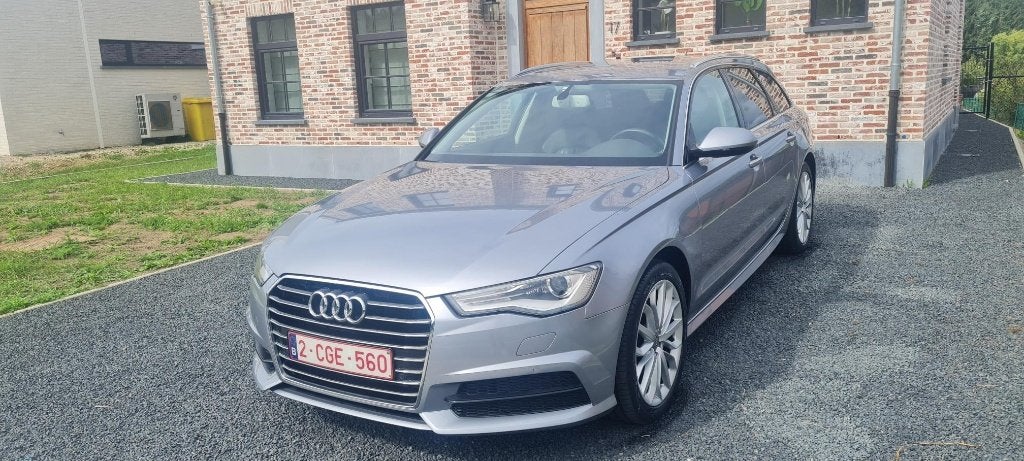 Audi a6 break 2.0 diesel Automaat met keuring voor verkoop, Autos, Cuir, Argent ou Gris, Carnet d'entretien, Noir