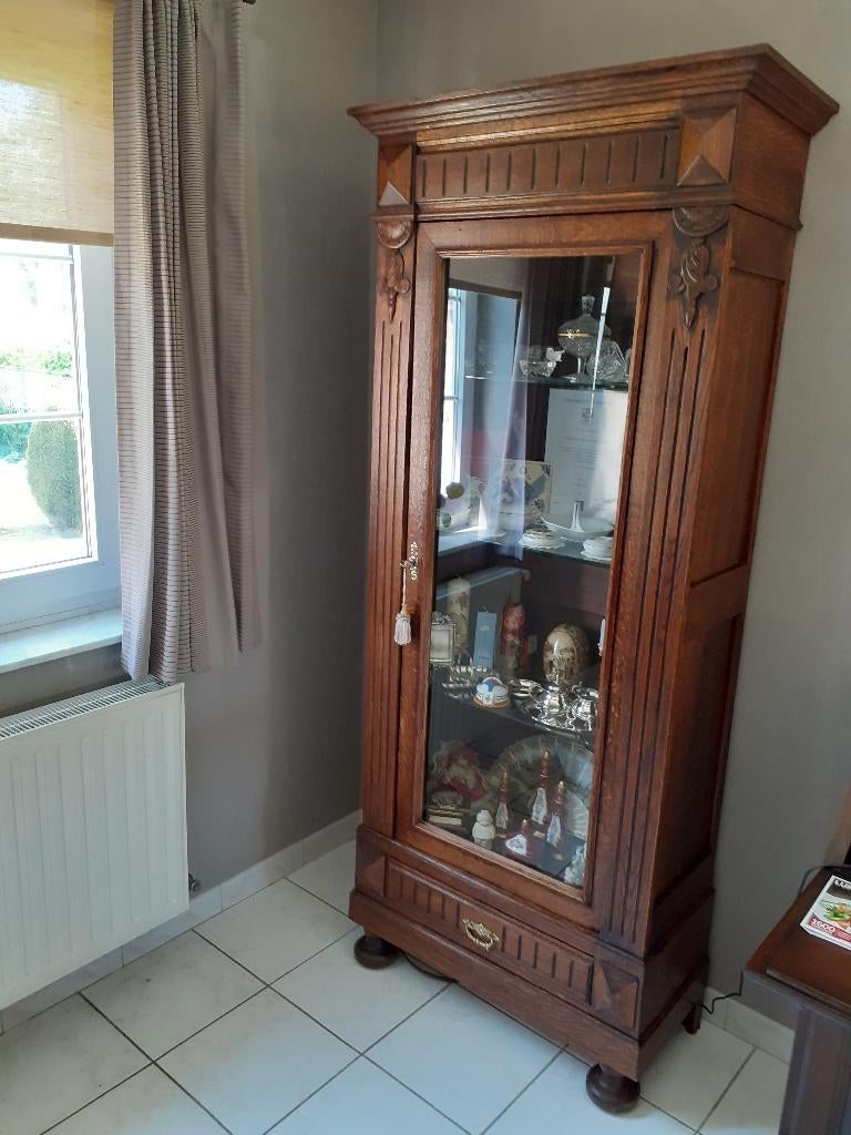 vitrinekast, Ophalen, Glas, Gebruikt, 200 cm of meer