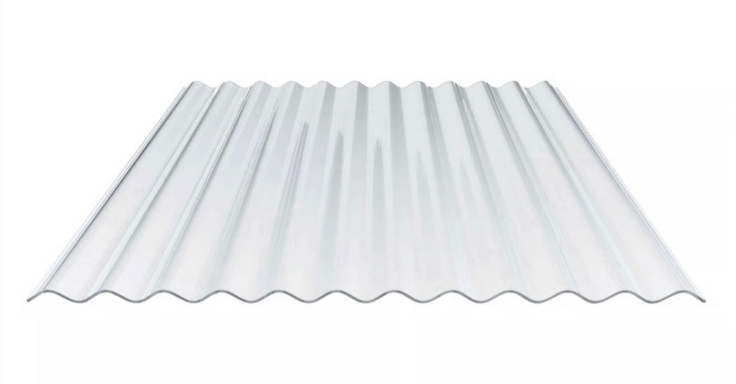 Golfplaat polycarbonaat (helder)- LxB: 122x110 cm (16 stuks), Ophalen, Kunststof, Overige kleuren, Nieuw