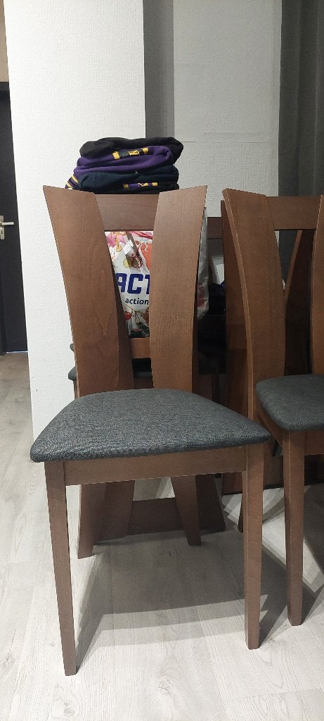 Chaises salle à manger, Maison & Meubles, Gris, Bois, Comme neuf, Enlèvement