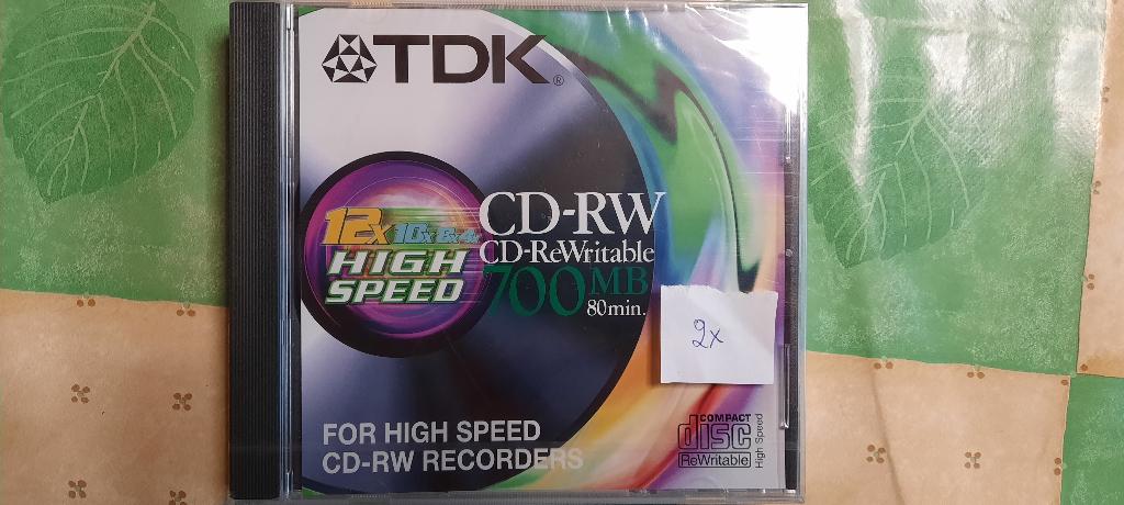 tdk cd-rw per stuk verpakt en splinternieuw, Ophalen of Verzenden, Nieuw in verpakking