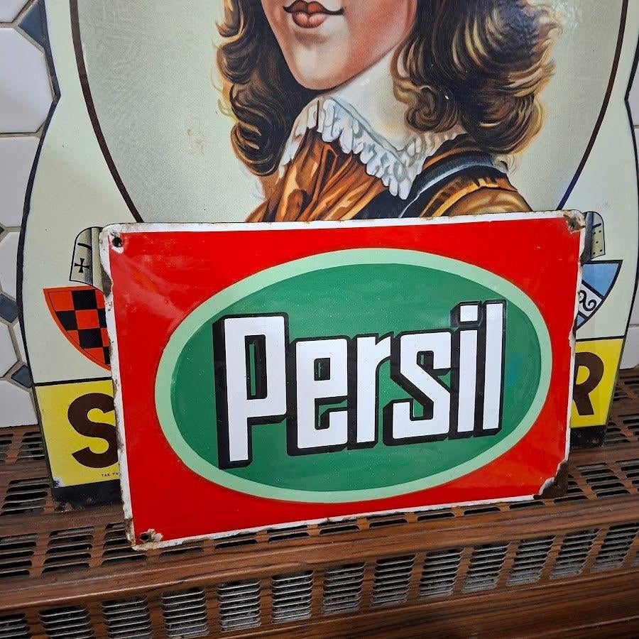 Emaille Persil 1931, Ophalen, Gebruikt, Reclamebord