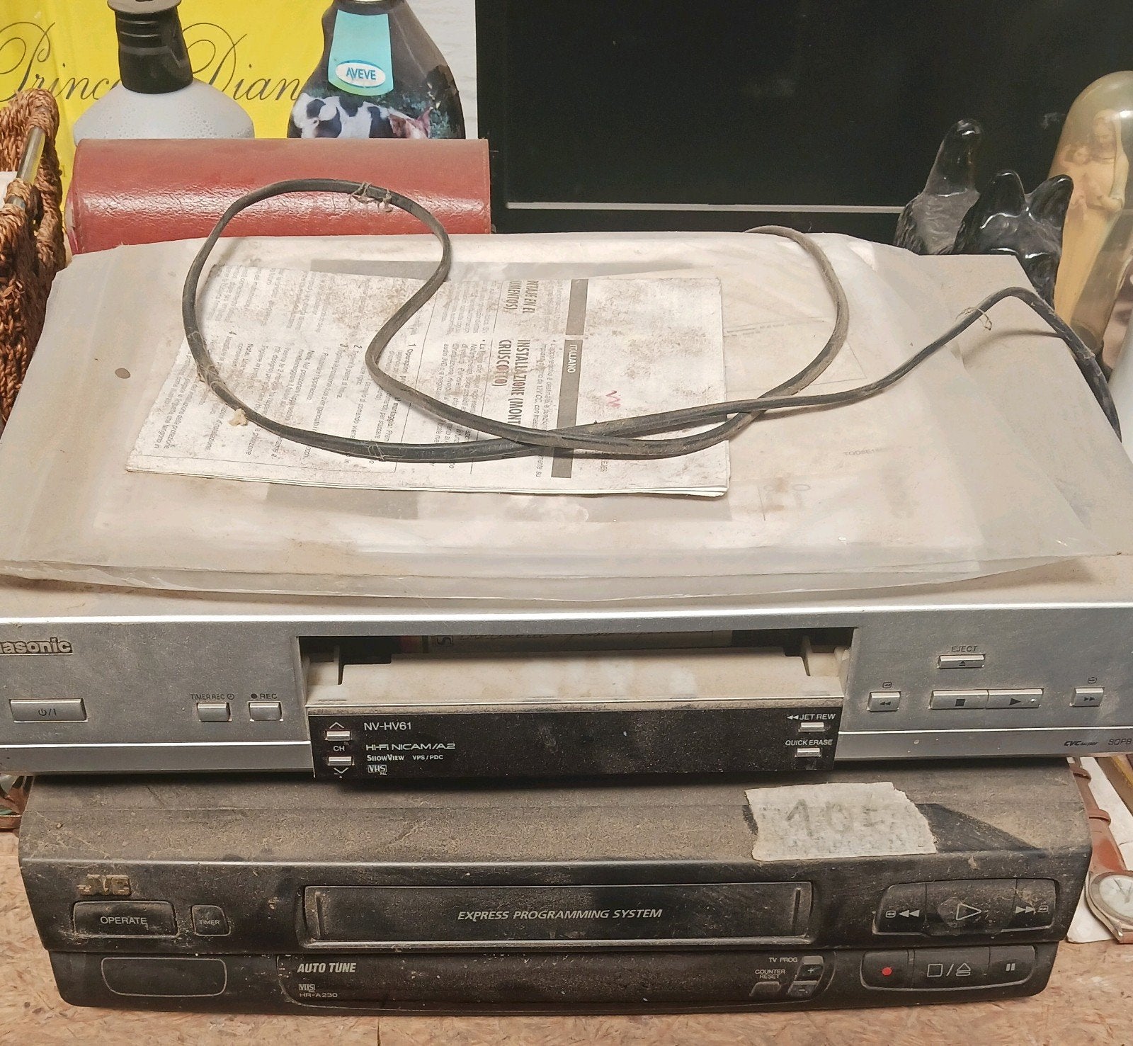 video cassette recorder, Ophalen