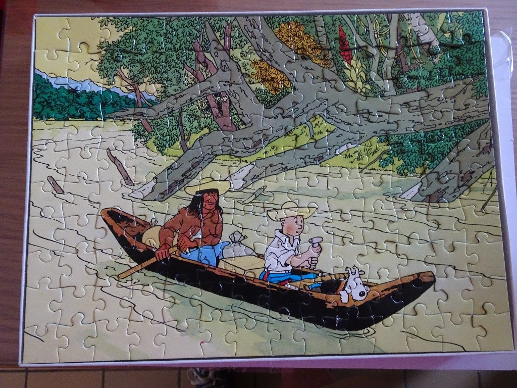 Puzzle 140 pièces Tintin - L'oreille cassée, Enlèvement ou Envoi, Tintin, Utilisé, Livre ou Jeu