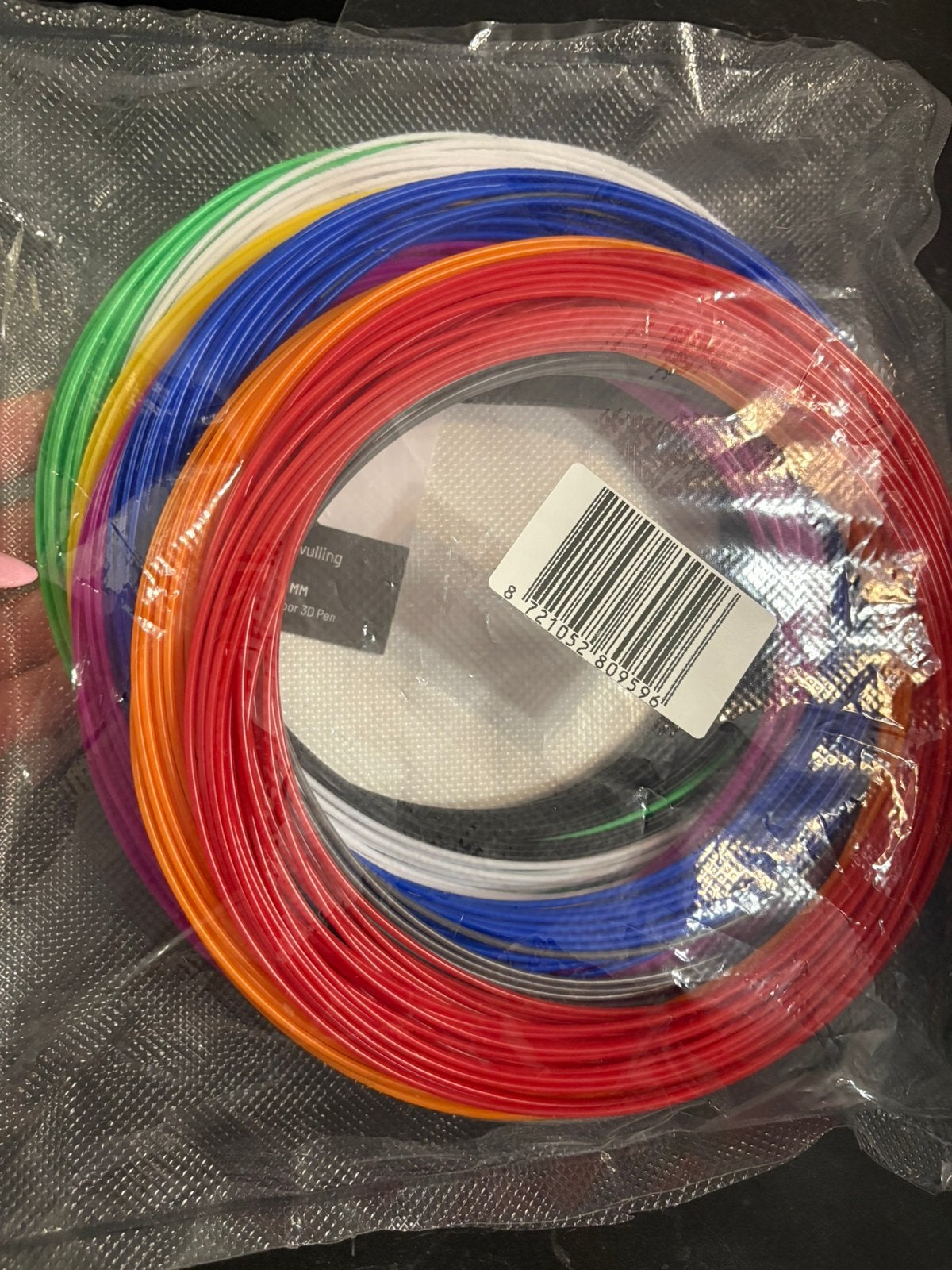 Recharges stylo 3D — 10 couleurs filament PLA 1,75mm — 120m, Enlèvement, Comme neuf