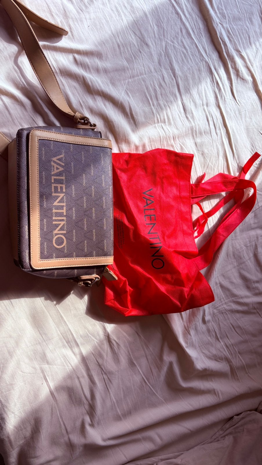 Prachtige Valentino Bags Crossbody Tas (incl. Dustbag), Ophalen, Bruin