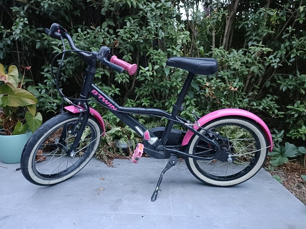 FIETS 16 INCH 4-7 JAAR 500 SPY HERO GIRL B'TWIN, Fietsen en Brommers, Fietsen | Kinderfietsjes, Ophalen, Gebruikt, 16 tot 20 inch