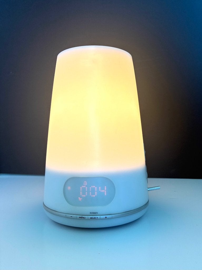 Lampe de réveil Philips HF3485 avec radio, Enlèvement ou Envoi, Utilisé, Digital