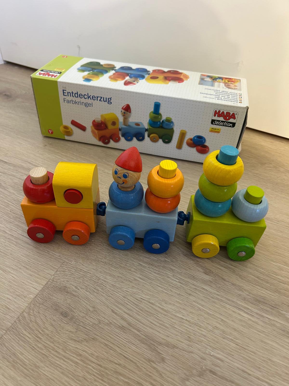 Houten trein Haba, Kinderen en Baby's, Ophalen of Verzenden, Zo goed als nieuw