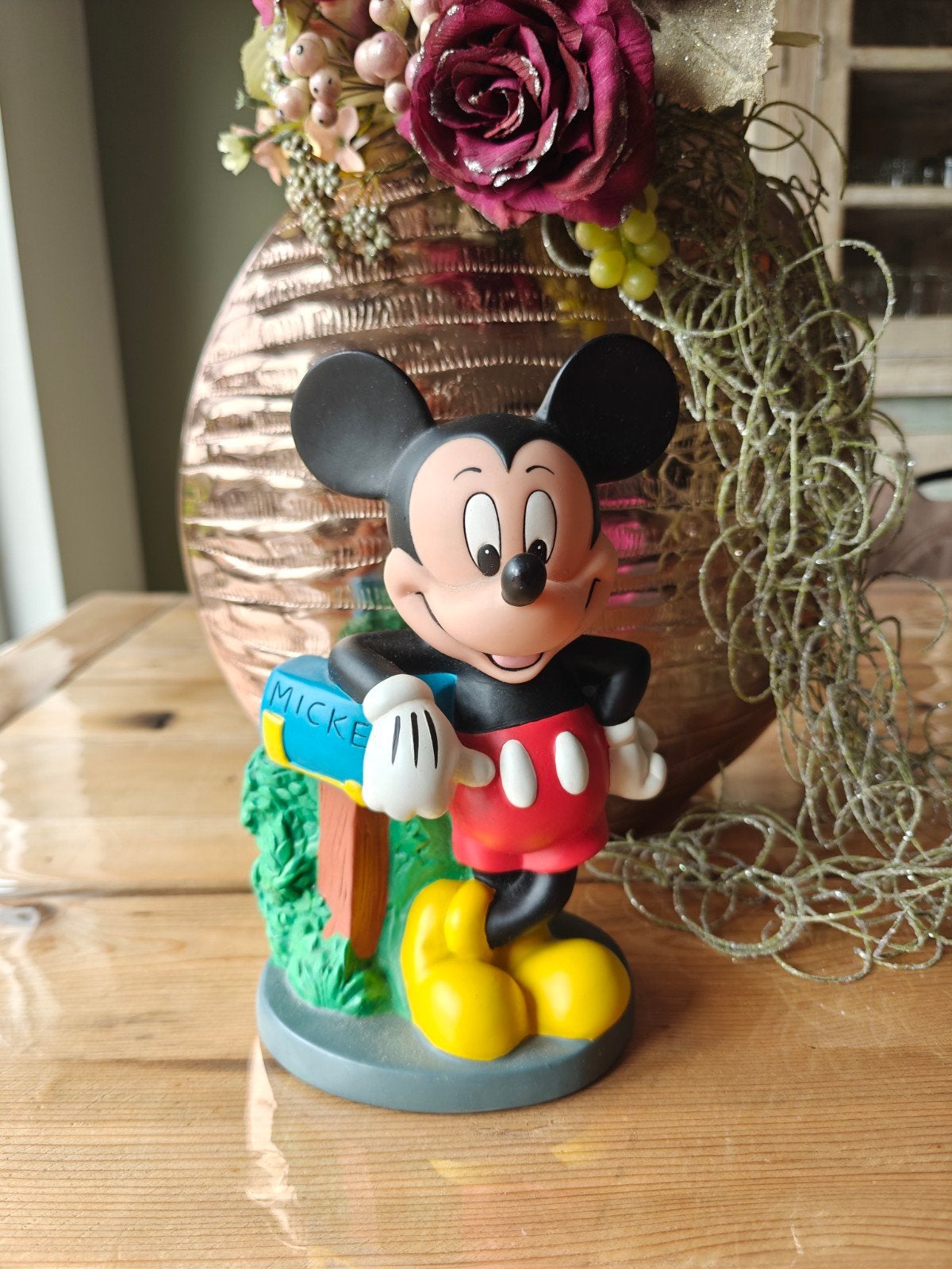 Mickey mouse spaarpot , zie foto's, Verzamelen, Ophalen of Verzenden, Mickey Mouse, Zo goed als nieuw, Beeldje of Figuurtje
