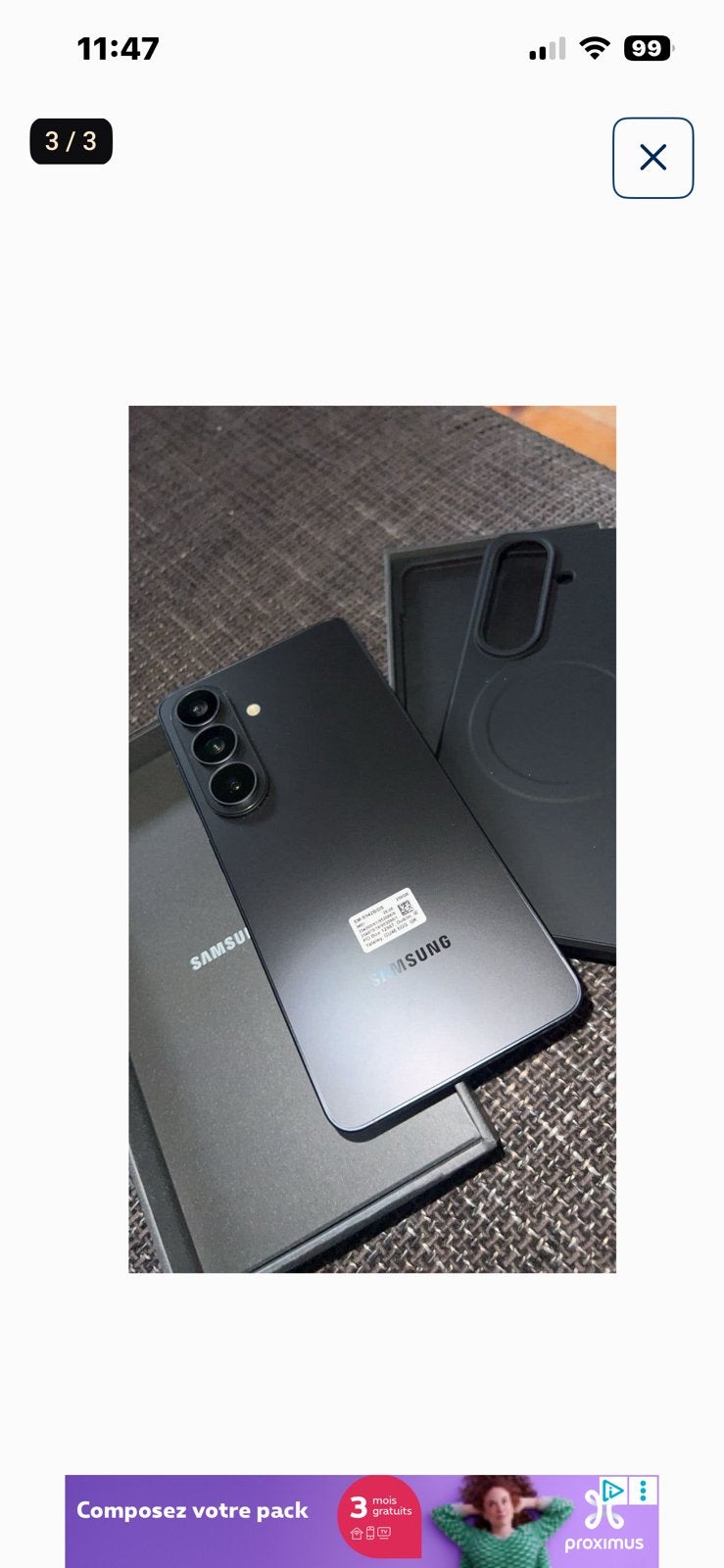 Samsung s26 +60€, Télécoms, Enlèvement, Comme neuf