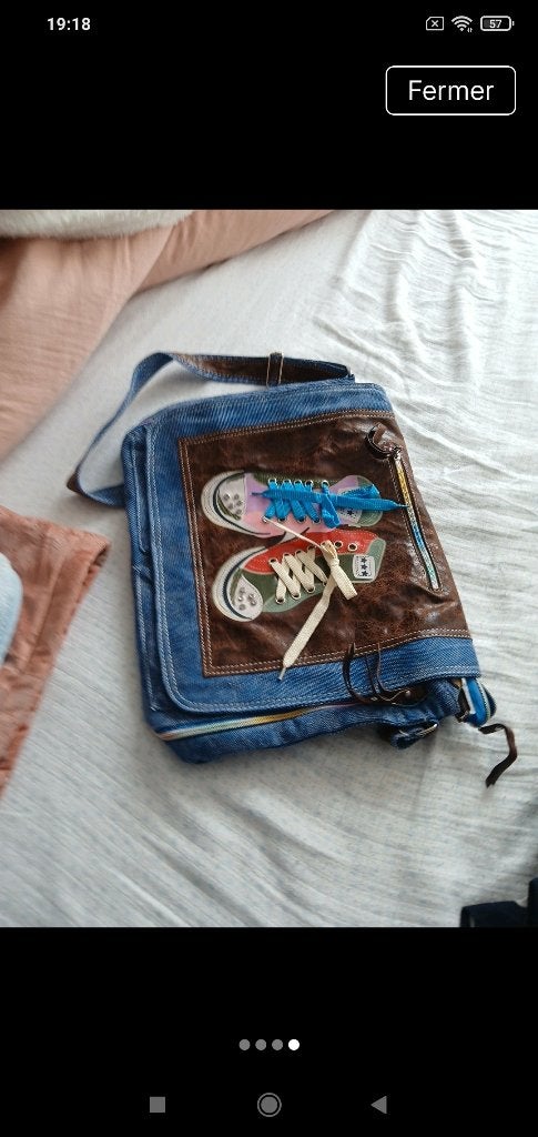Sac jeans neuf bandoulière, Ophalen, Nieuw