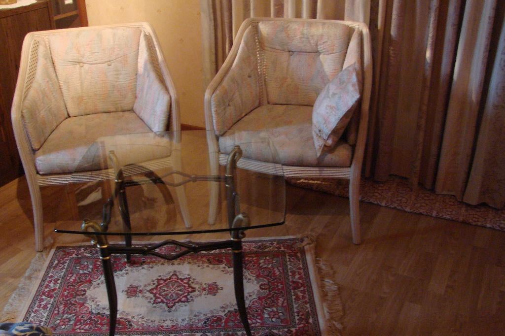 brocante: 2 kuipzetels merk deknuddt, Huis en Inrichting, Ophalen, Zo goed als nieuw, Stof, Merk deknuddt