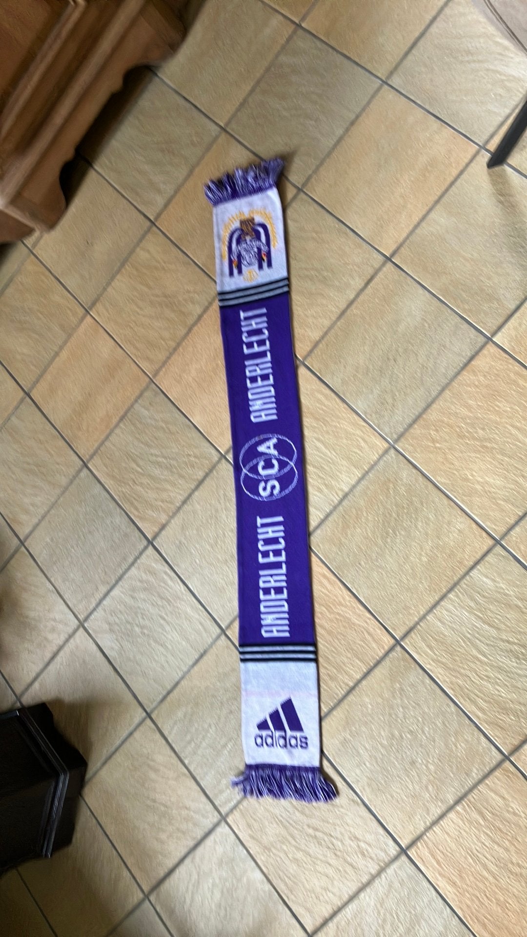 Sjaal Anderlecht, Kleding | Heren, Mutsen, Sjaals en Handschoenen, Ophalen, Zo goed als nieuw, Sjaal