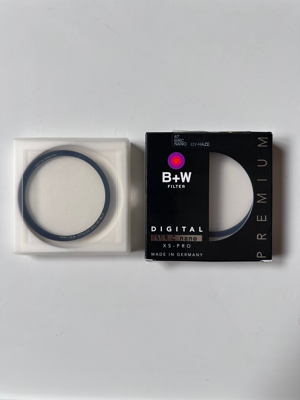 2 filtres B+W XS-Pro Digital MRC Nano 67 mm, Enlèvement, Comme neuf, Filtre UV, Traitement multicouche