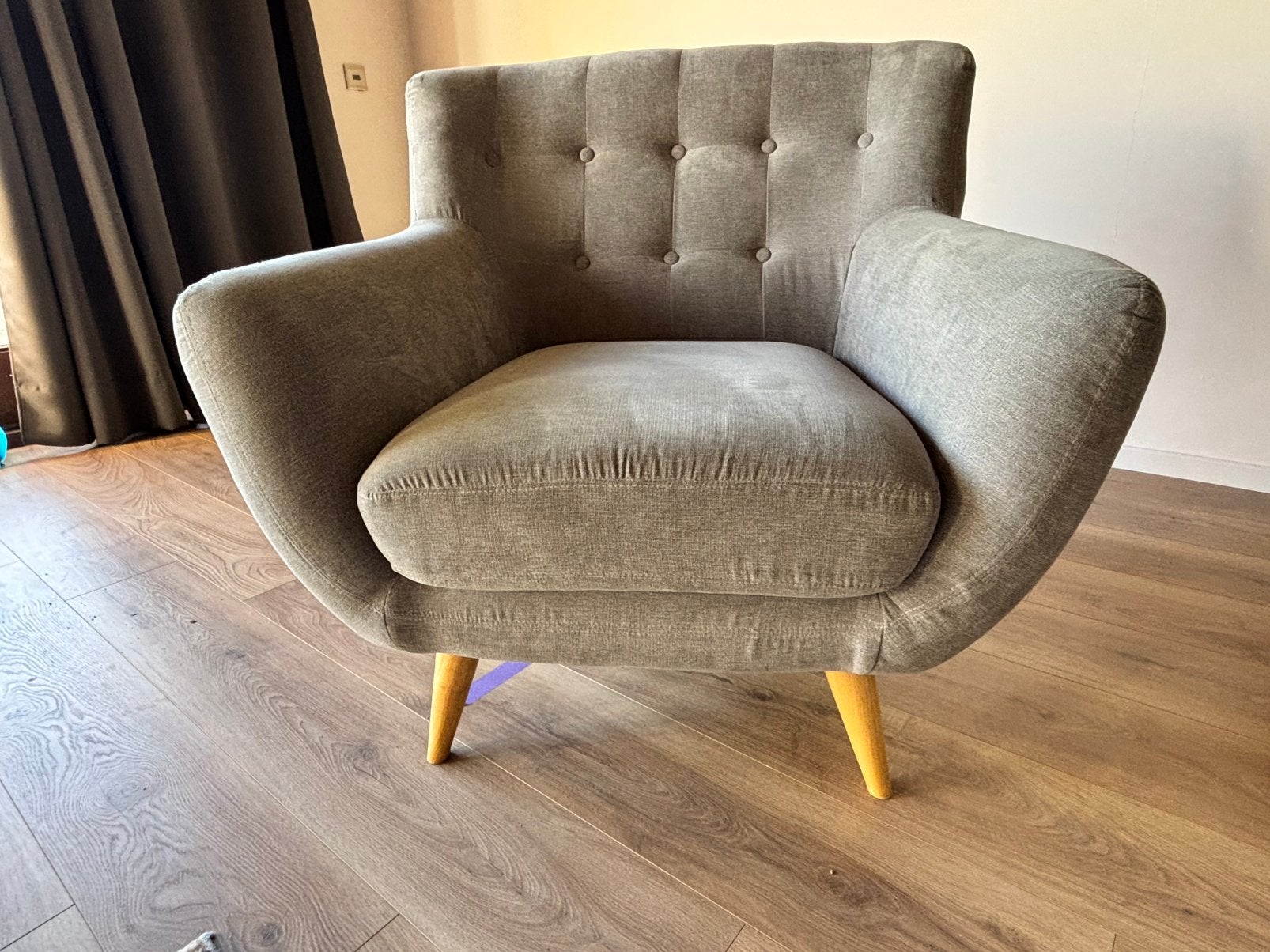 Fauteuil scandinave, Maison & Meubles, 75 à 100 cm, Comme neuf, Enlèvement, Scandinave