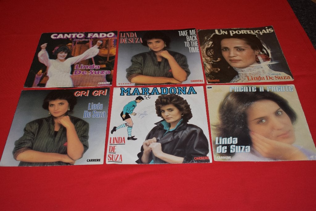 45t's hits van de portugeese zangeres Linda de SUZA,, Cd's en Dvd's, Overige genres, 7 inch, Ophalen of Verzenden, Zo goed als nieuw