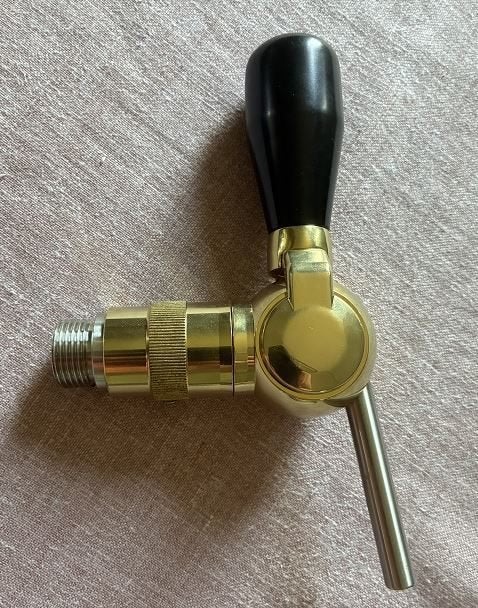 tapkraan : compensatorkraan biertap Gold plated, Enlèvement, Utilisé