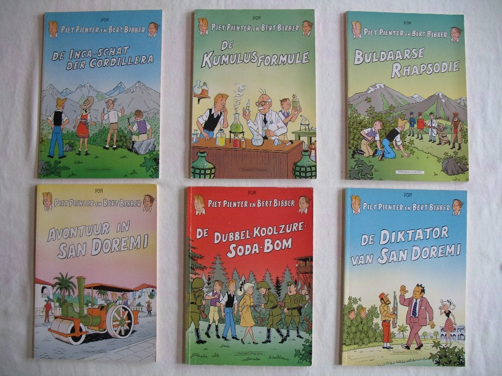 Piet Pienter en Bert Bibber, 1ste druk heruitg Standaard, Meerdere stripboeken, Ophalen of Verzenden, Zo goed als nieuw