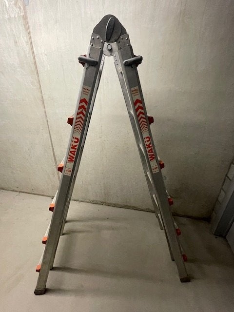 Waku 103 multifunctionele ladder 4x6, Ophalen, Gebruikt, Ladder, Opvouwbaar of Inschuifbaar