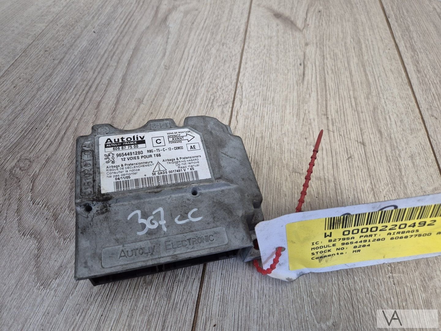 Peugeot 307 cc cabrio airbag module achterin kofferbak €40, Autos : Pièces & Accessoires, -, Utilisé, -, Peugeot