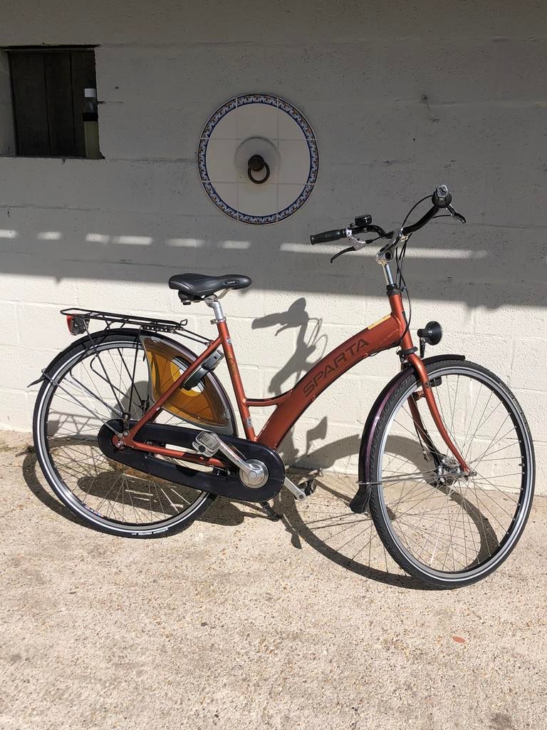 Sparta fiets-aluminium-7 versnellingen-zeer goede staat, Accès (extra) bas, Sparta, Frein à tambour, Enlèvement
