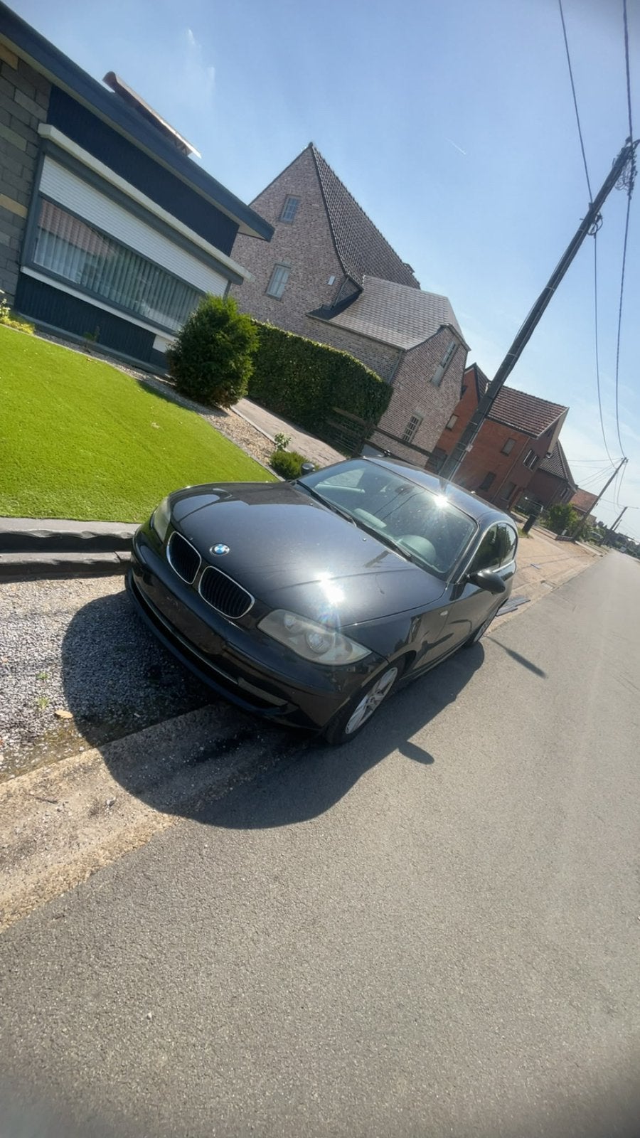 Bmw 118d euro5 2009 nette auto, Auto's, Euro 5, 1 Reeks, Zwart, Leder