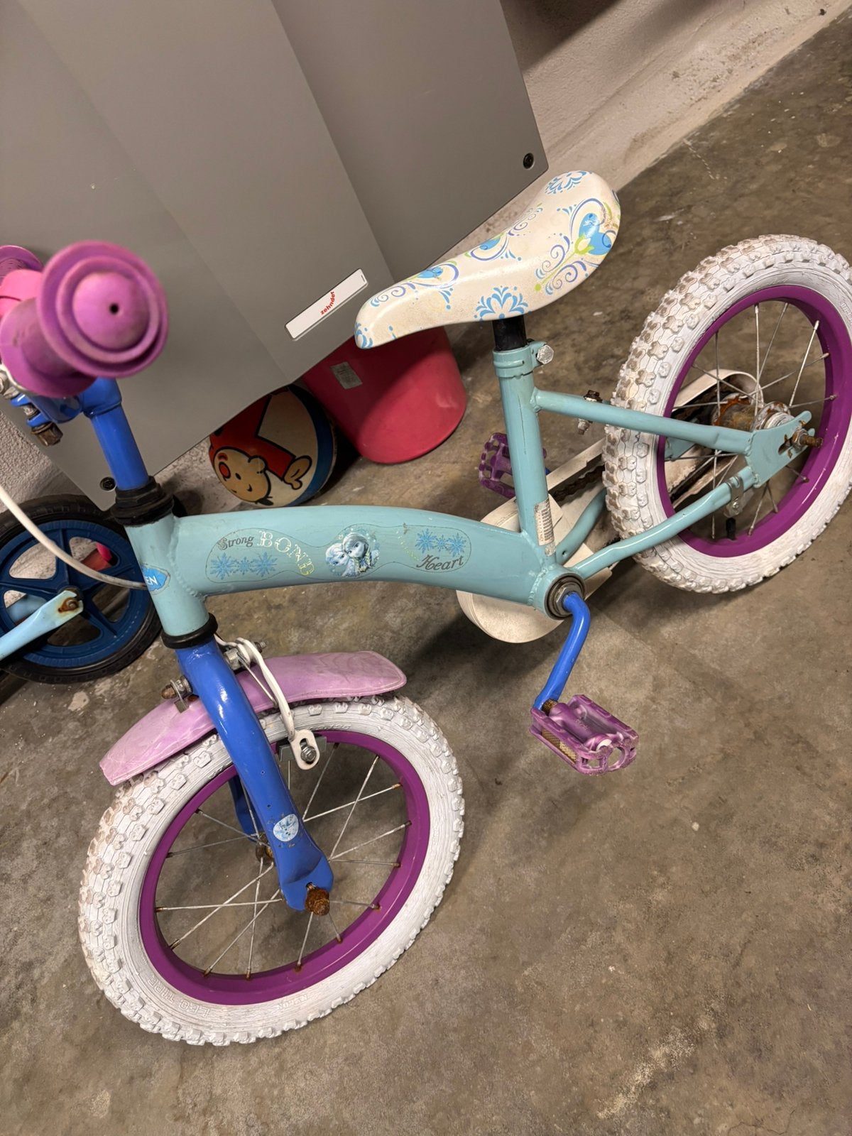 Frozen fiets, Ophalen, Zo goed als nieuw
