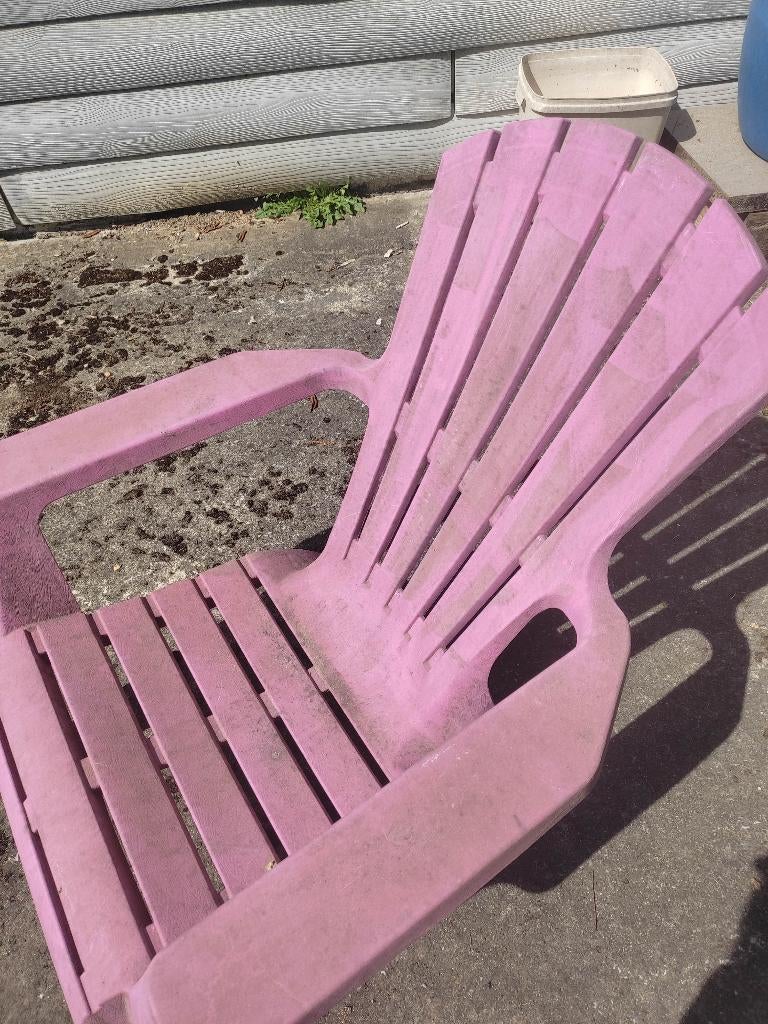 Kunststof tuinstoel, Ophalen, Gebruikt, Plastic, Stapelbaar