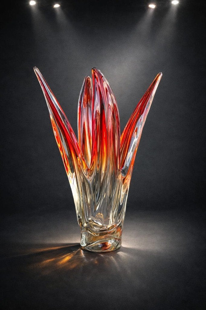Grote vaas van Murano-glas uit de jaren 60, Fratelli Toso, Ophalen