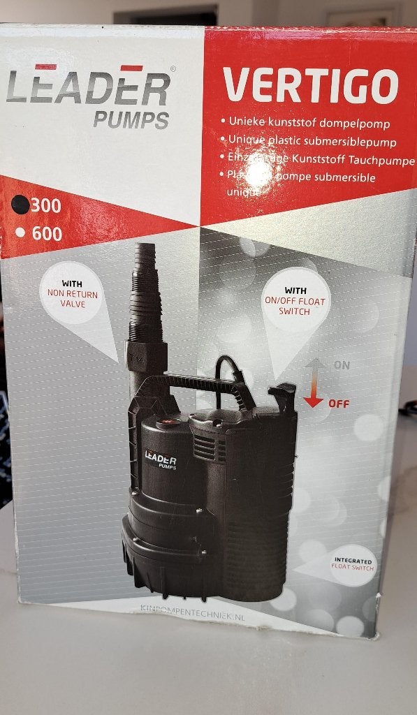 Dompelpomp Vertigo 300, Tuin en Terras, Waterpompen, Ophalen, Nieuw, Elektrisch, Dompelpomp