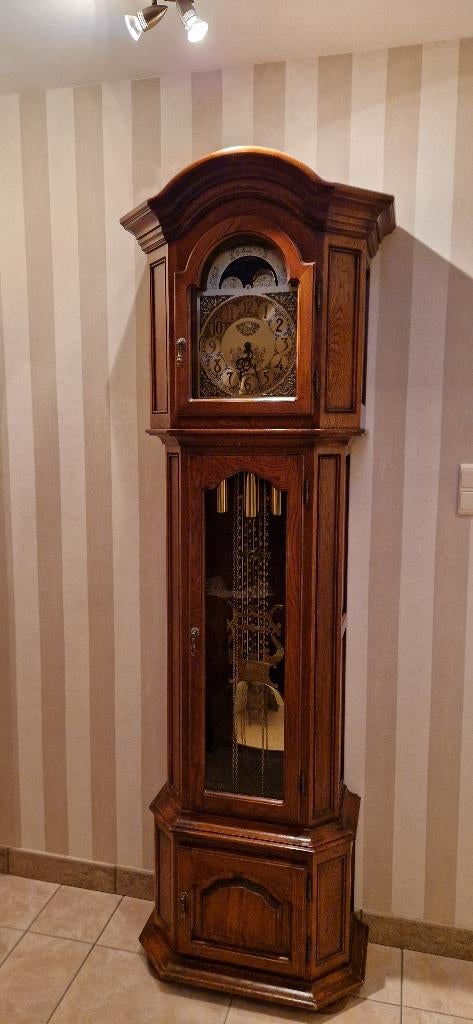 Interclock massief eik staande klok, Ophalen