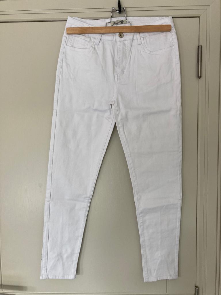 Nieuwe witte skinny damesbroek ONADO, maat 40. Perfecte st., Kleding | Dames, Maat 38/40 (M), Onado, Wit, Nieuw