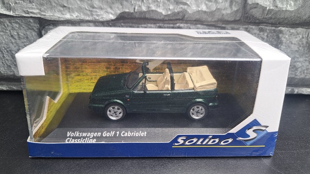 VW Volkswagen Golf Cabrio Classic Line 1/43ème, Hobby en Vrije tijd, Solido, Auto, Solido, Nieuw