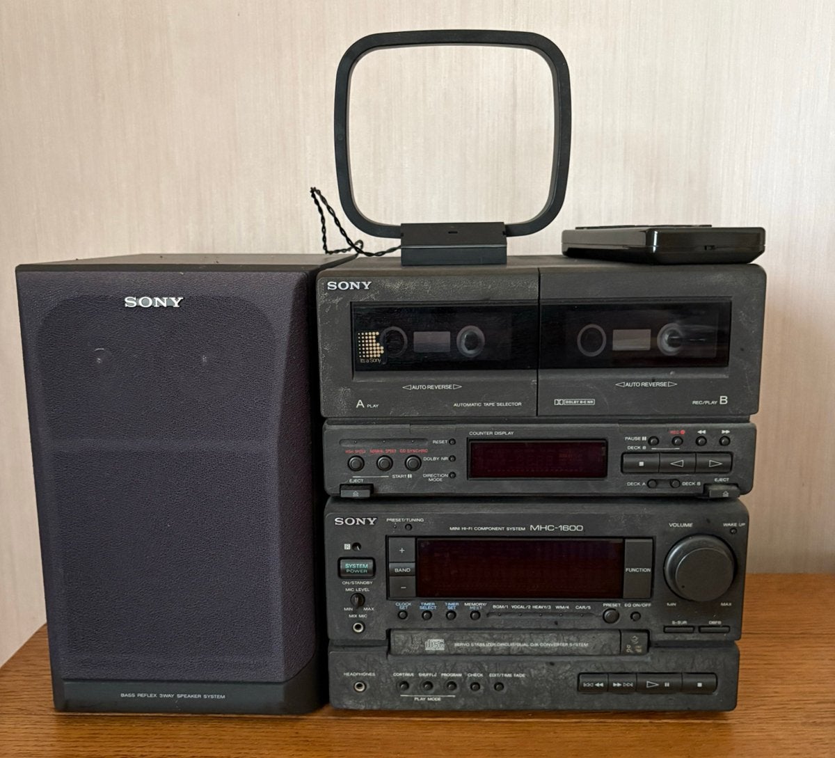 Sony mini stereo installatie MHC-1600, Ophalen, Gebruikt, Cassettedeck, Sony