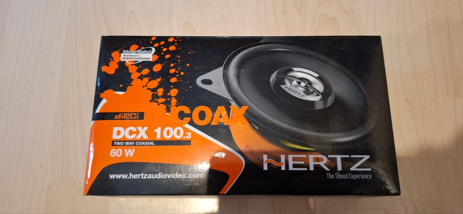Hertz DCX100.3 set 2-wegs coaxiale autospeakers 100mm 4 inch, Enlèvement
