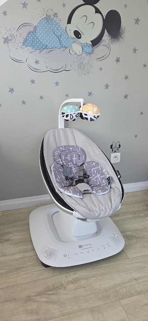 Balancelle 4moms MamaRoo 5  – Comme neuve avec facture, Schommelstoel, Met gordel(s) of riempje(s), Zo goed als nieuw, Ophalen